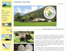 Tablet Screenshot of caseificiodelsole.vallediblenio.ch